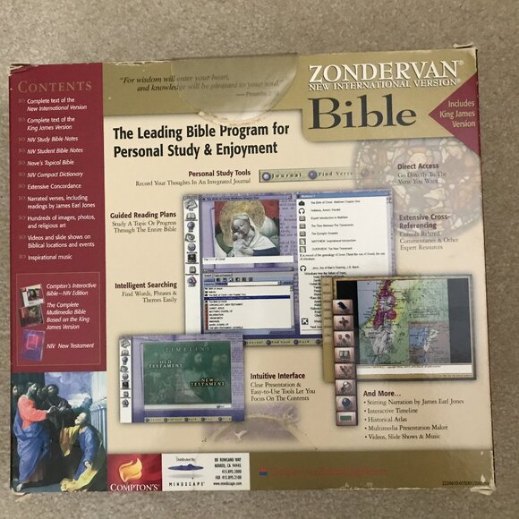 ZONDERVAN COMPTON'S New International Version BibleCD-ROM - Picture 2 of 8